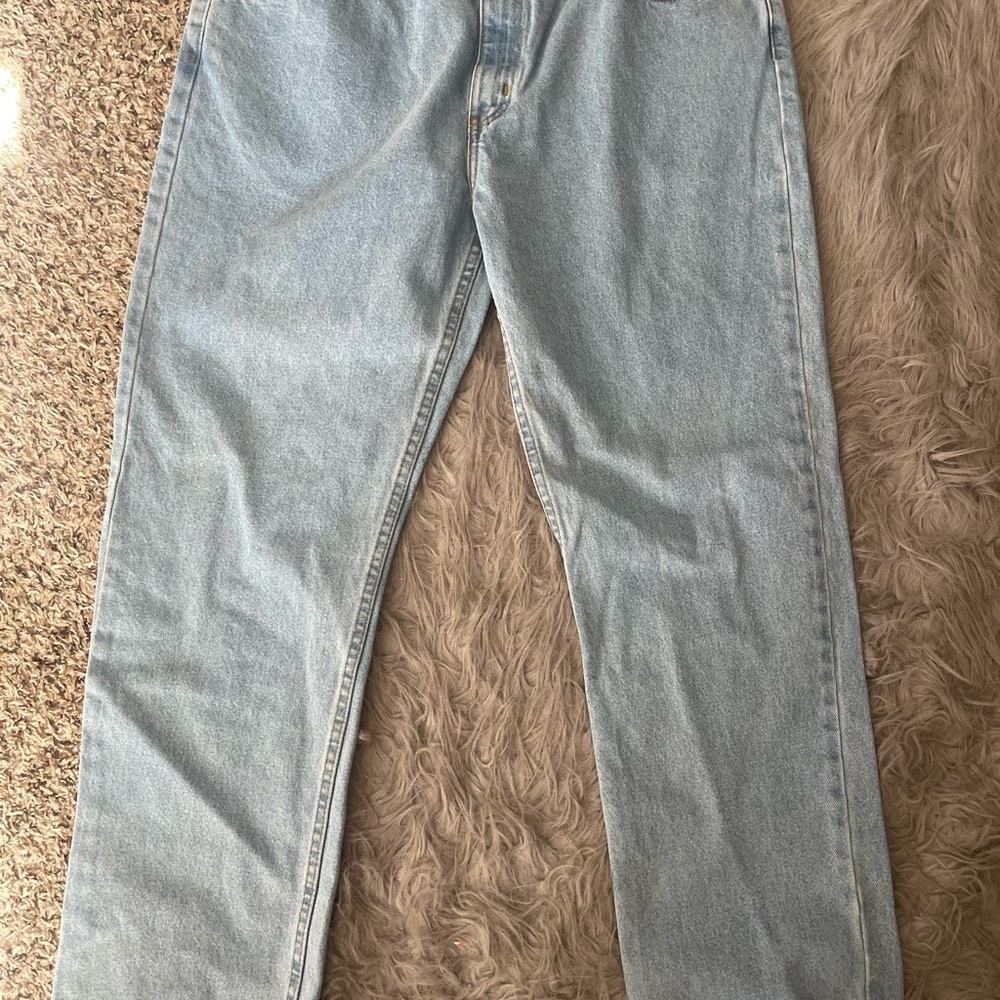 George Men's Light Blue Straight Jeans - Picture 2 of 9